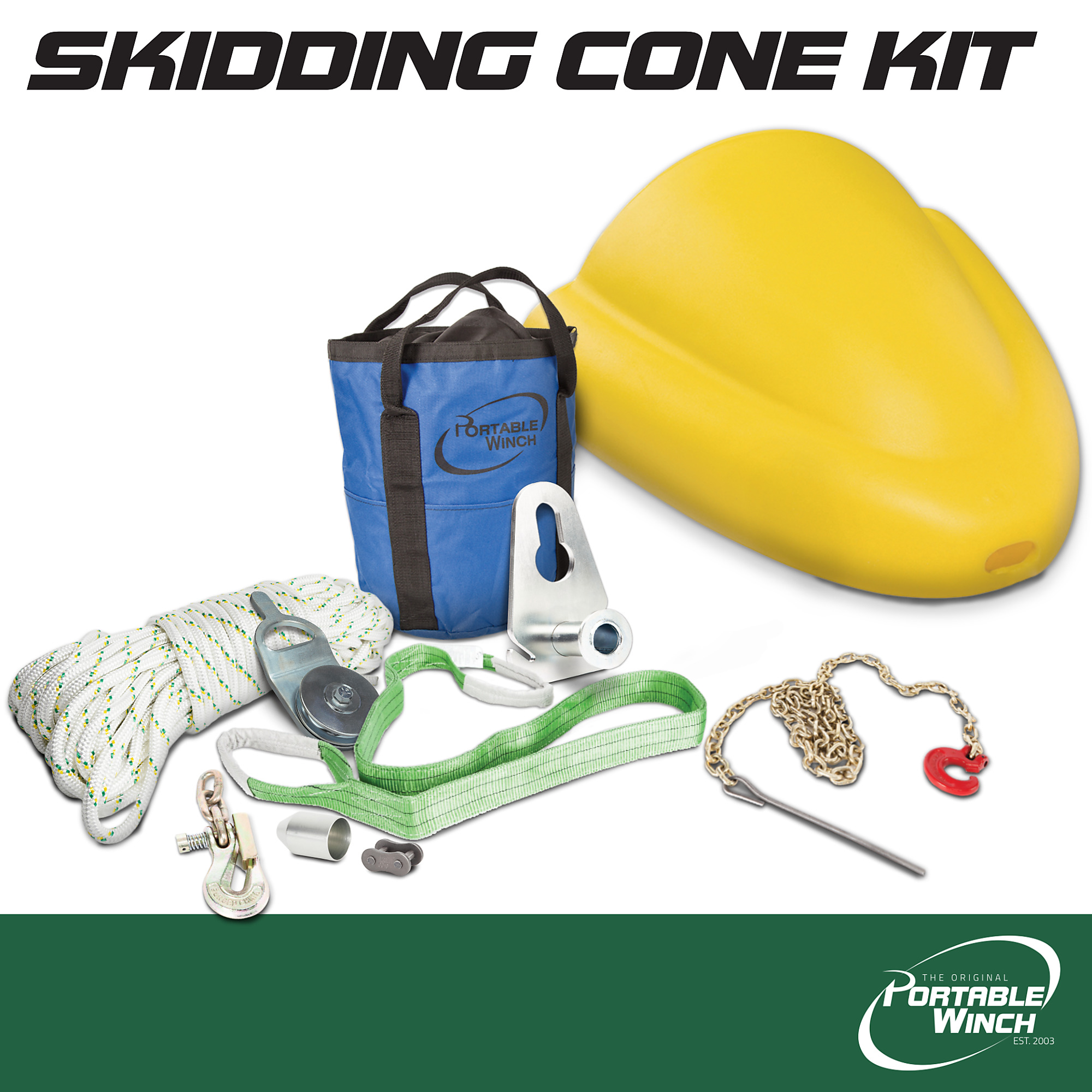 Portable Winch ATV Skidding Cone Kit, Model# PCA-1290-K